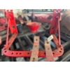 Image 1 : Red Steel Tractor Implement Mounting Bracket Assembly