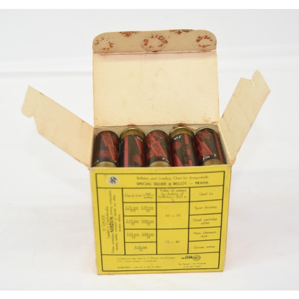 25 Rounds Sellier & Bellot 12 Gauge #7 1/2 Shot Ammunition