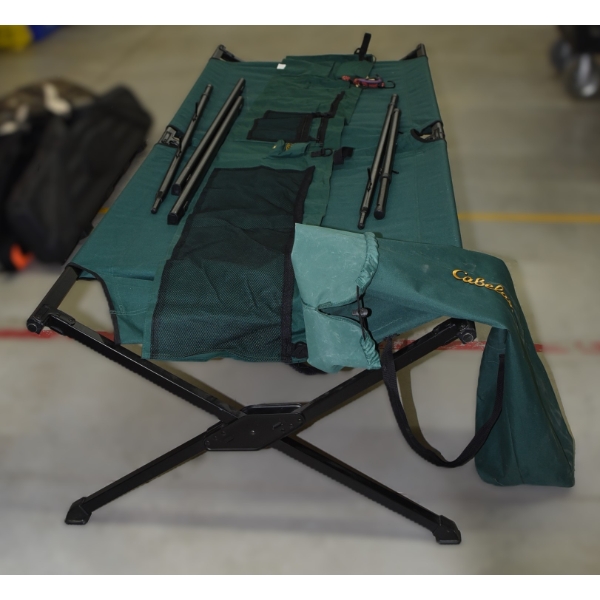 Cabela's One Person Camp Cot W/ Gun Rack