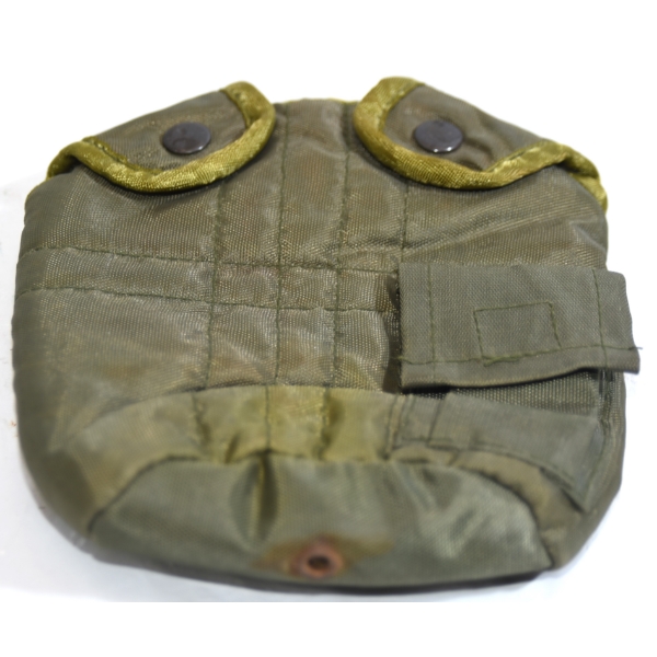 U.S. Military Nylon Canteen Cover w/ External Pocket – Vietnam Era