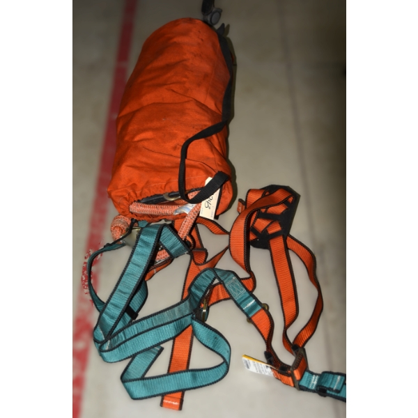 Climbing Rope IN Bag W/ Safety Harness