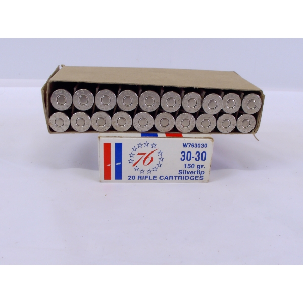 20 Rounds Collectors Winchester Bicentennial 76 Winchester 30-30 Win Ammunition 