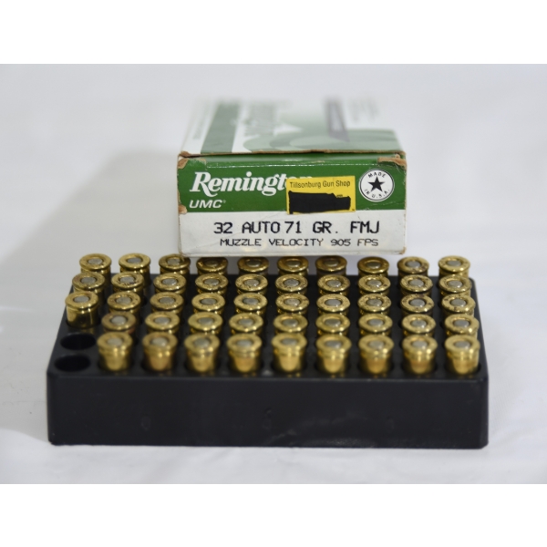 48 Rounds Remington 32 Auto 71gr FMJ Ammunition 