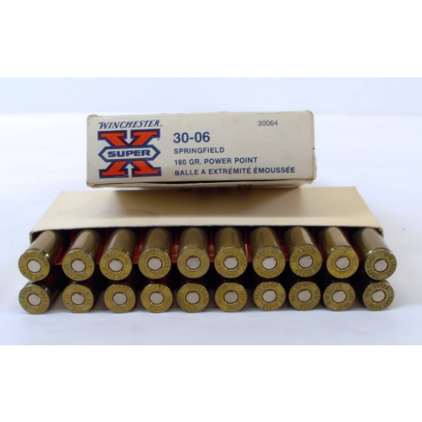 20 Rounds Winchester Super X 30-06 Springfield 180gr. Ammunition