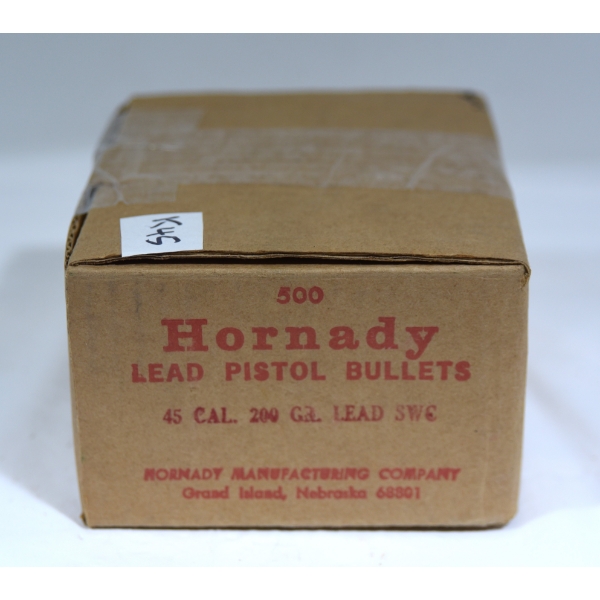 385 Pieces Hornady 45 Cal 200gr Lead SWC Bullets 