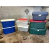 Image 1 : 8 Assorted Empty Bins