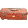 Image 2 : Rusty 19" x 7" EE Saunders Red Tool Box w/Contents 