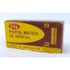 Image 2 : 50 Rounds CIL Pistol Match 38 Special Ammunition 