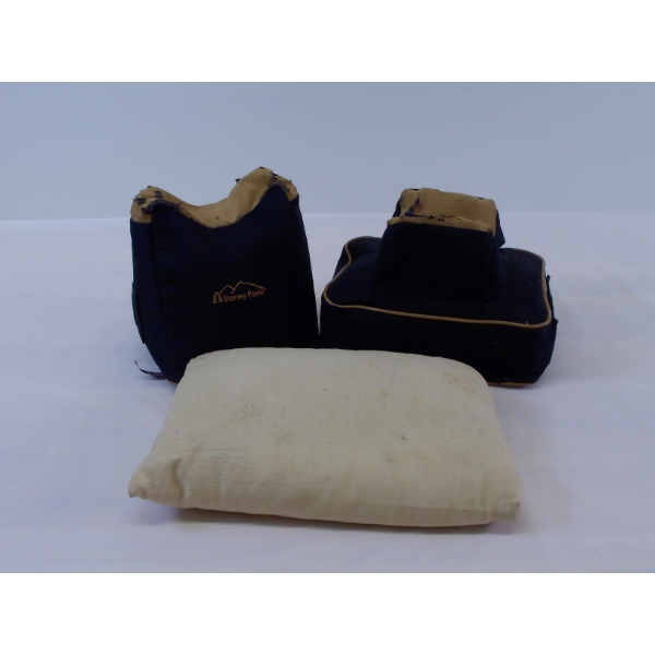 2 Stoney Point Gun Rests & 1 Homemade Bean Bag Rest