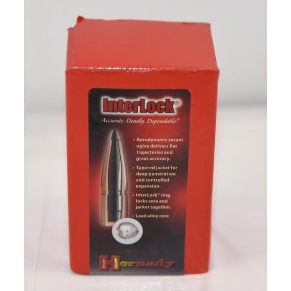 100 Pieces Hornady 7mm 162gr BTSP Interlock Bullets 