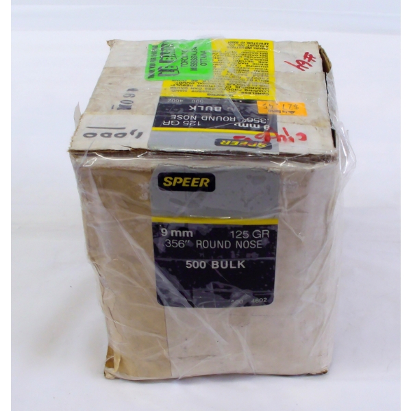 17lbs Speer 9mm Round Nose Bullets 