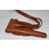 Image 2 : Reproduction Leather Broom Handle Mauser Holster with 2 Mag Pouch