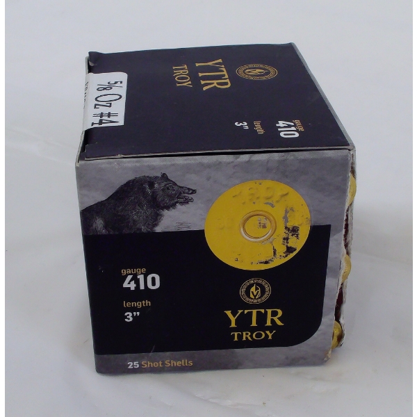 25 Rounds YTR Troy 410 Gauge 3" Ammunition