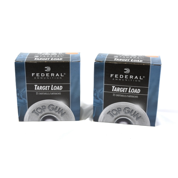 50 Rounds Federal Shot Shell  12 Gauge 2- 3/4 " 3 Dram EQ. 1 1/8 oz. Shot 7 1/2 Shot  Ammunition 