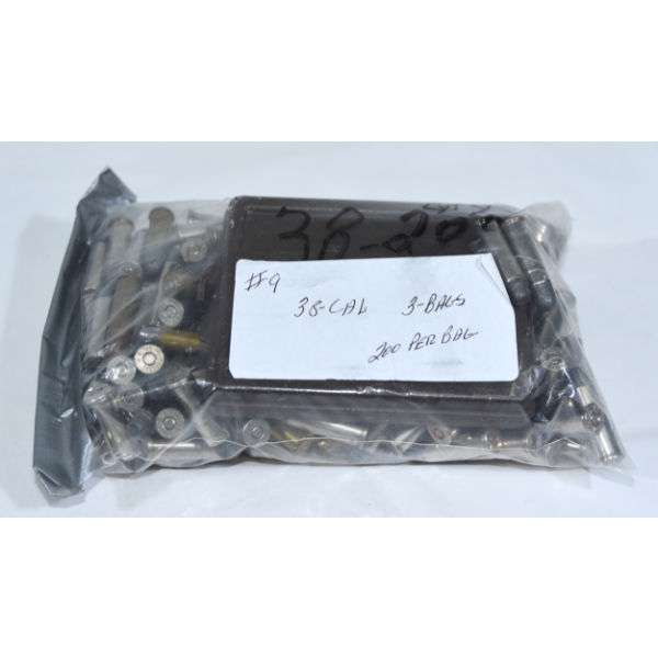 200 Rounds Mixed 38 Caliber Ammunition 