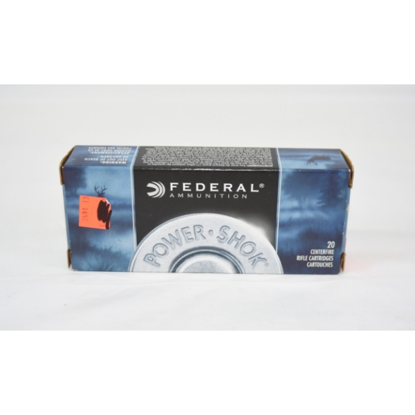 20 Rounds Federal Power Shok .222 Rem Caliber SP Ammunition