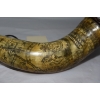 Image 11 : Rare 1775 Scrimshaw British Powder Horn with Map Decoration & Brass Spout