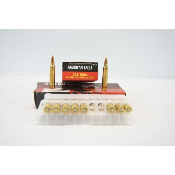 40 Rounds American Eagle 223 Rem Ammunition