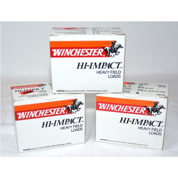 60 Rounds Winchester Hi-Impact 12 Gauge 2-3/4" Ammunition