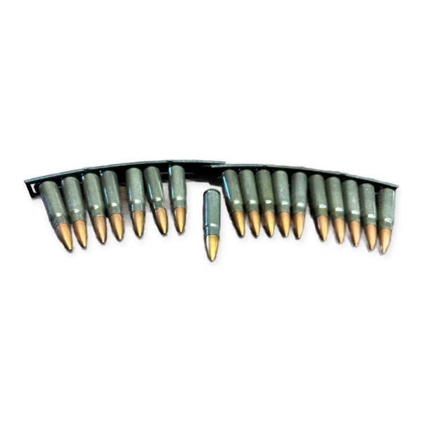 18 Rounds FMJ 7.62x39 Ammunition