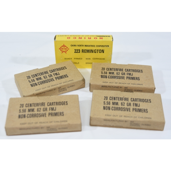100 Rounds .223 Rem Caliber Ammunition