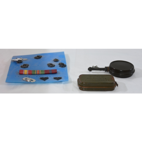 Box Lot Military  First Aid Kit & Military Items 
