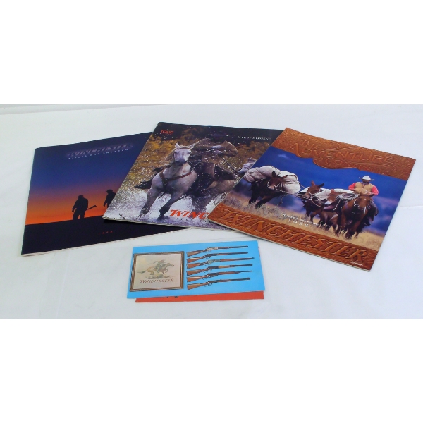 3 Winchester Catalogs 1996, 97, 98 & 2- 1960 Winchester Museum Post Cards