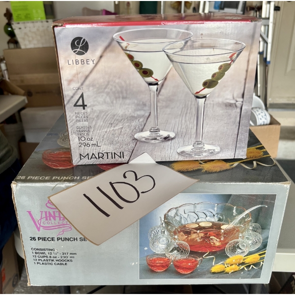 Punch Bowl & Martini Set 