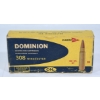 Image 4 : 14 Rounds Dominion 308 Win. 180gr. ST Ammunition & 6 Pieces Shot Brass
