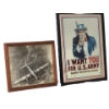 Image 1 : Box Lot Military Framed  Pictures & Metal  Pictures