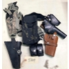 Image 1 : Box Lot Assorted Size Leather & Vinyl Holsters Assorted Sizes