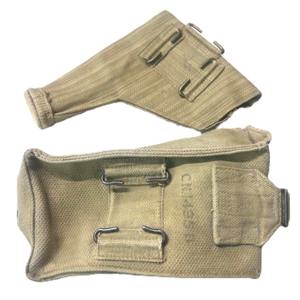 Canvass Enfield Revolver Holster & Large Canvass Mag Belt