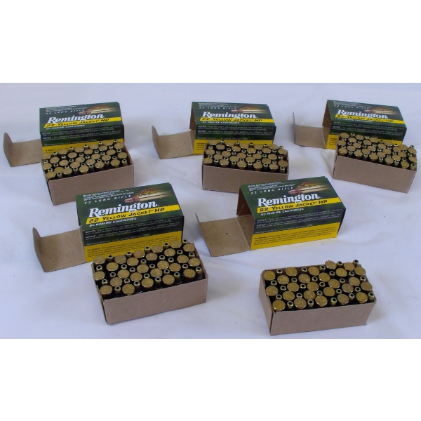 250 Rounds Remington Yellow Jacket .22LR HP Ammunition 