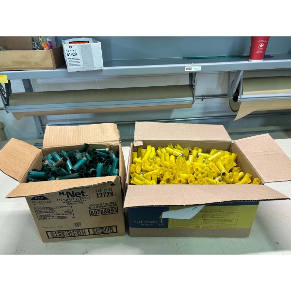 7kg Box of Assorted Brand 12 Gauge & 20 Gauge Hulls 