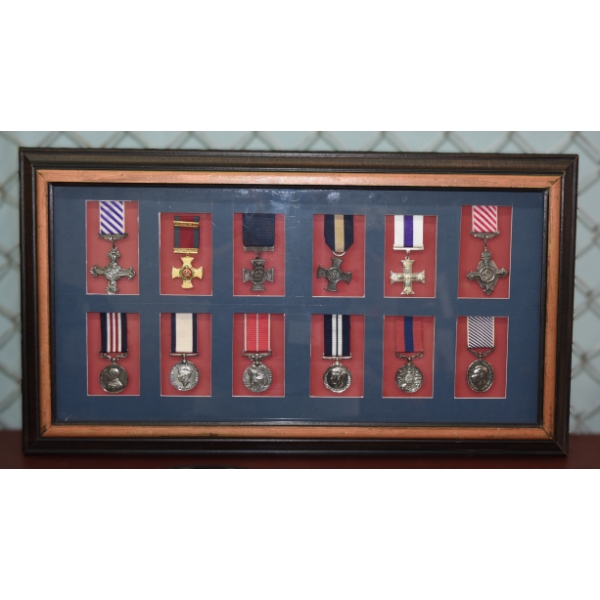 Framed British Gallantry Medal Duplicates 