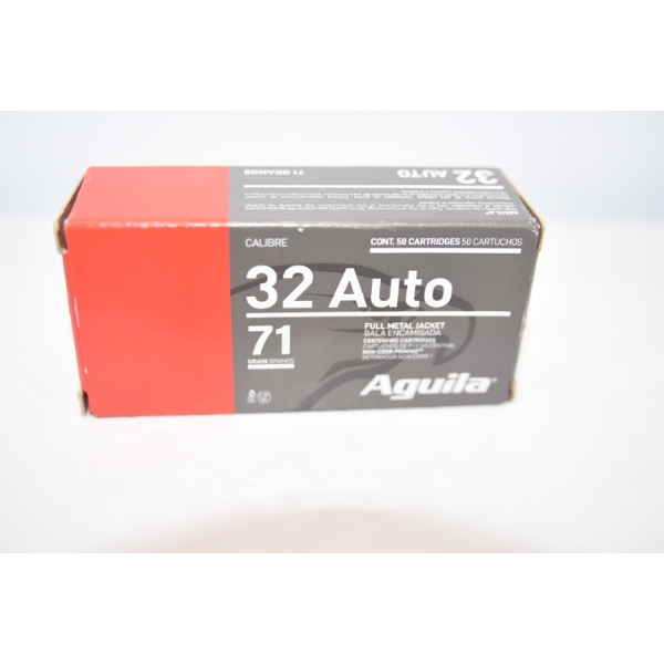 50 Rounds Aguila 32 Auto Ammunition 