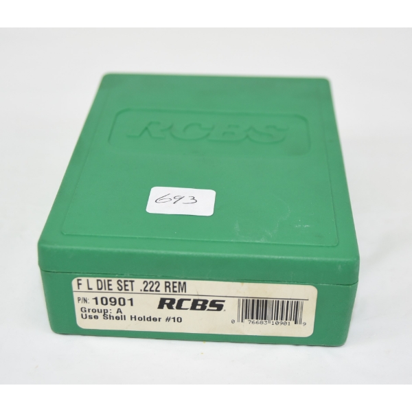 RCBS Reloading 222 Rem Caliber 4 Die Set - Excellent Condition