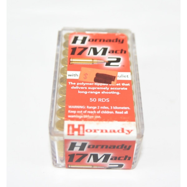 50 Rounds Hornady 17 Mach 2  Ammunition