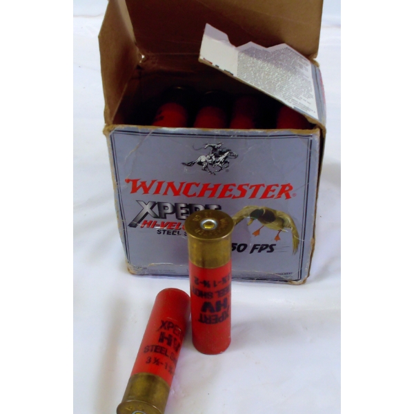  21 Rounds Winchester Xpert Hi - Velocity  Steel Shot - 3 1/2 -1 1/8 12 Gauge 2 Shot