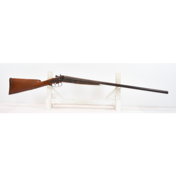 Liege Belgium Side By Side Exposed Hammers 12 Gauge Shotgun