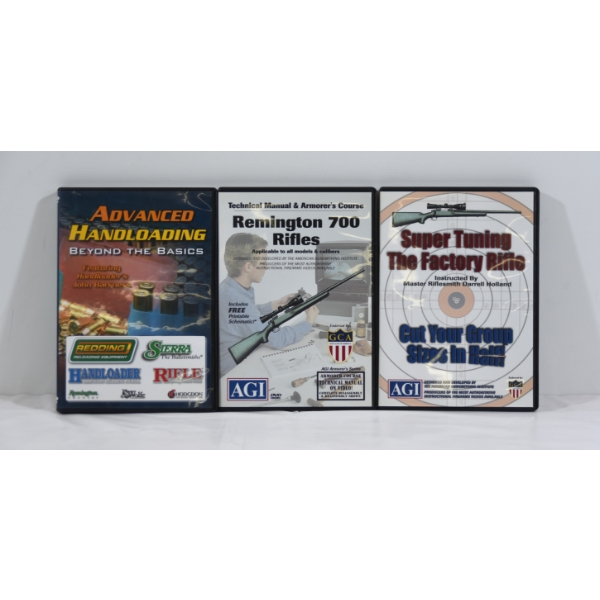Box Lot Rifle & Handloading DVD's 