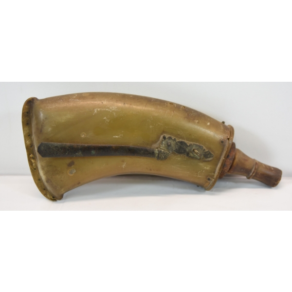 Antique Horn Powder Flask
