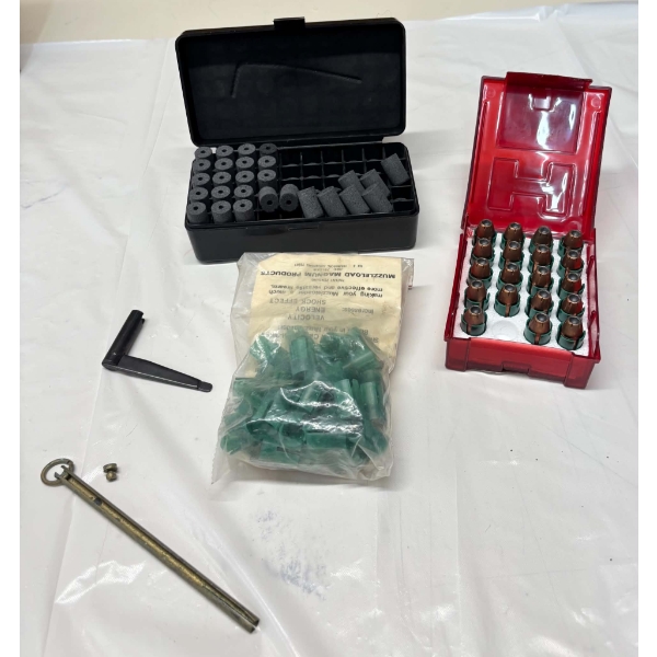 Assorted Pellets, Sabots, Nipple Wrench, Capper etc.