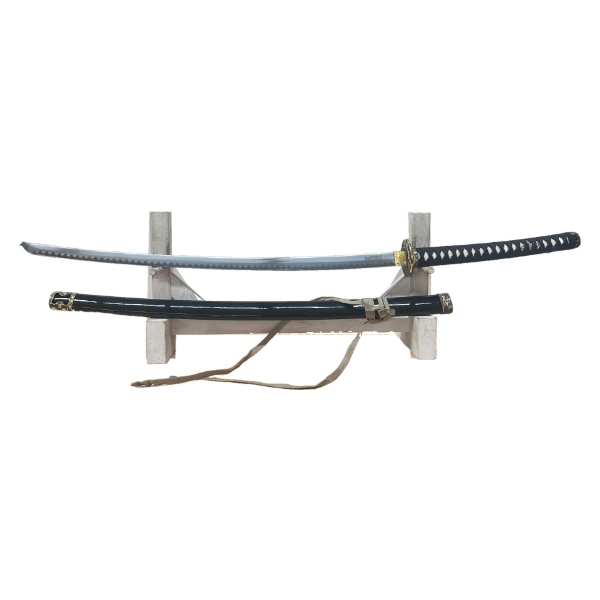 Decorative Katana with Black Lacquered Saya