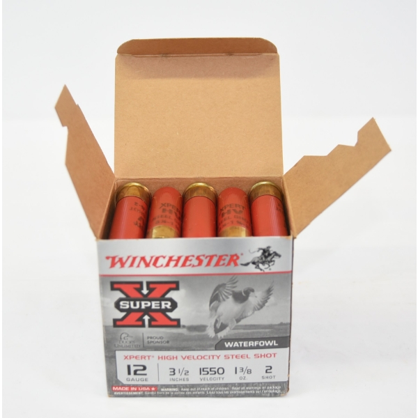 25 Rounds Winchester SuperX 12 Gauge 3 1/2" #2 Shot Ammunition