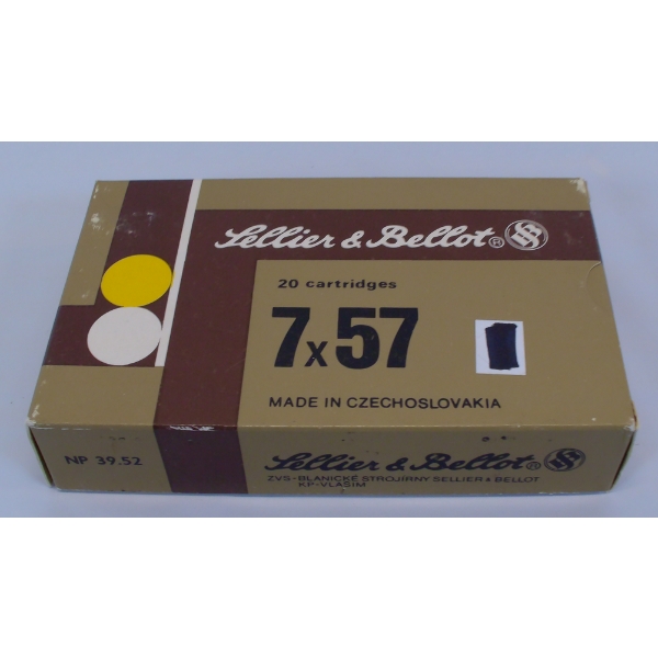 20 Rounds Sellier & Bellot 7x57 Protected Point 158gr. Ammunition