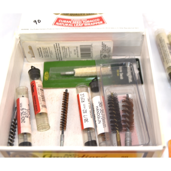Box Lot Assorted Hoppes Gun Cleaning Brushes 