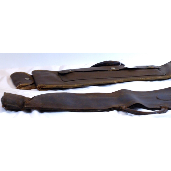 Antique English type SxS Shotgun Case W/ Wooden Cleaning Rod, 1 Antique Takedown Case 