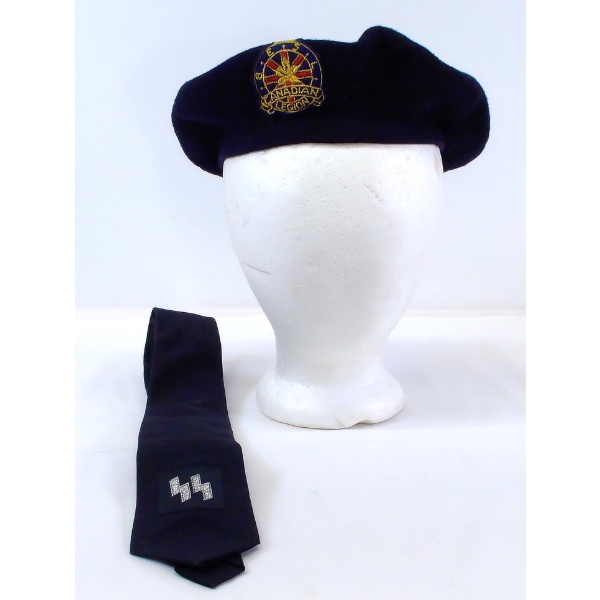 Box Lot Military Tie & Beret 