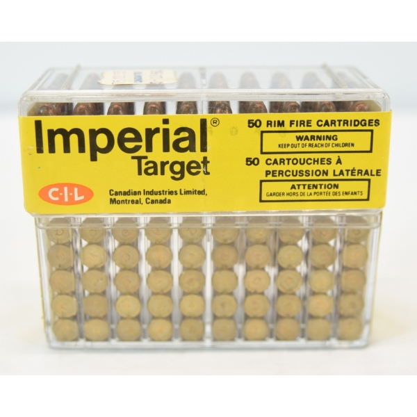 100 Rounds Imperial Target 22 Long Rifle Ammunition 